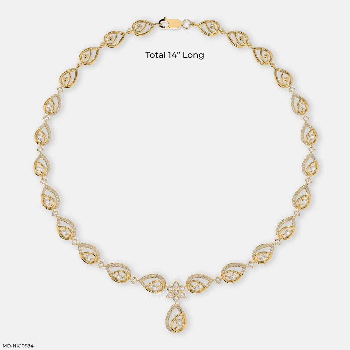 Nexus Pear Diamond Necklace