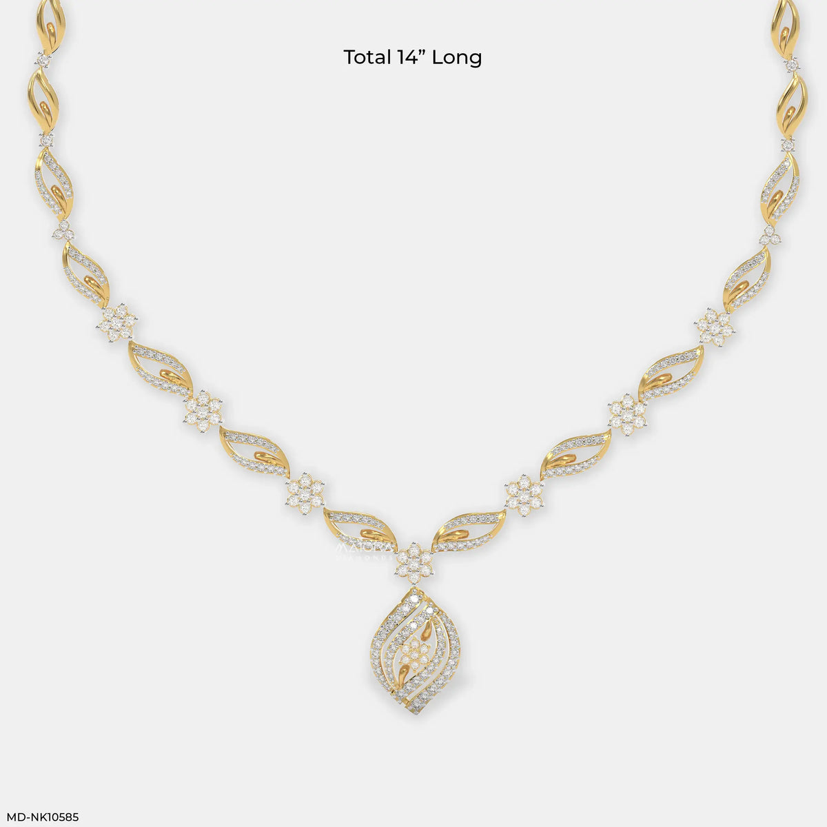 Ethereal Leafy Diamond Necklace