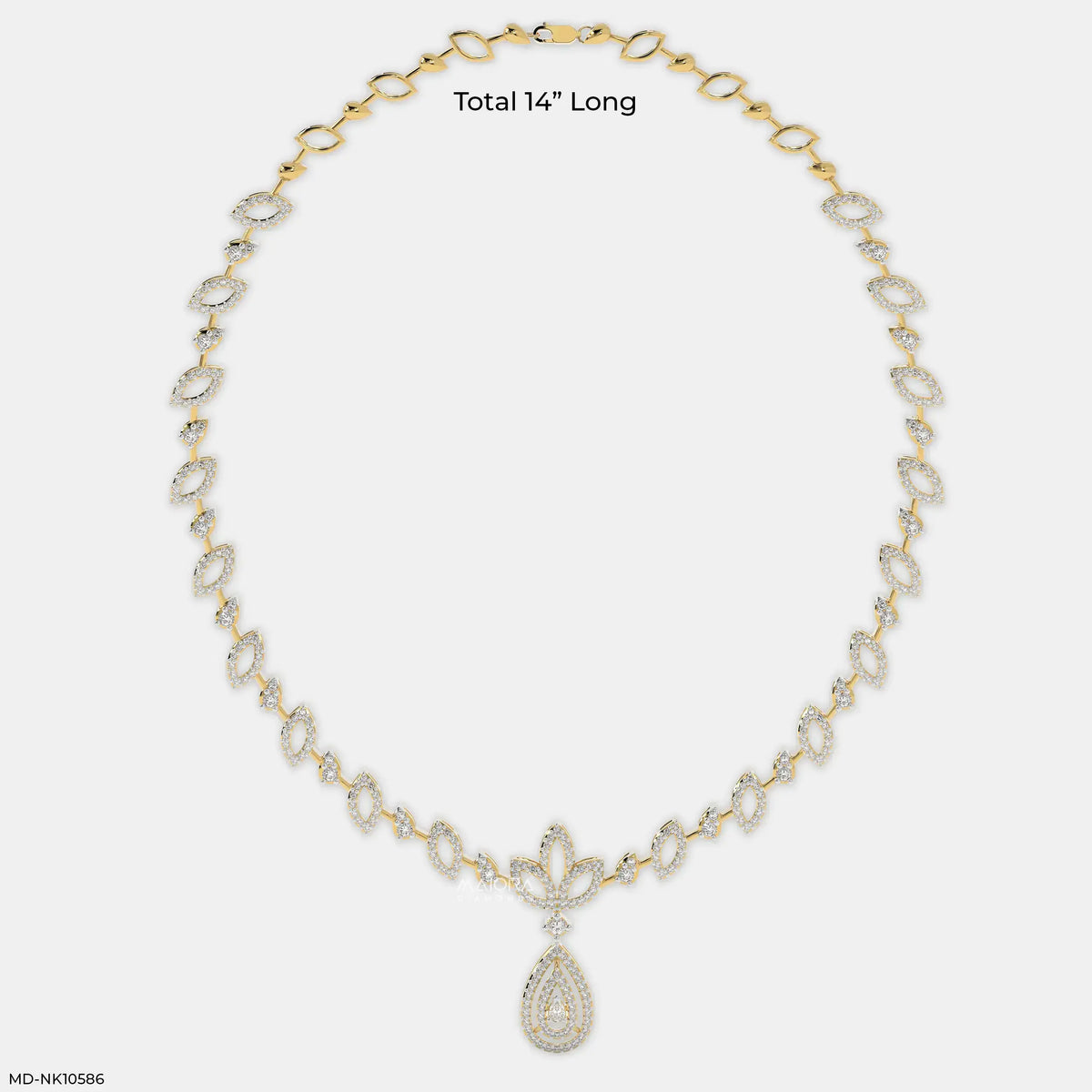 Delicate Drop Diamond Necklace