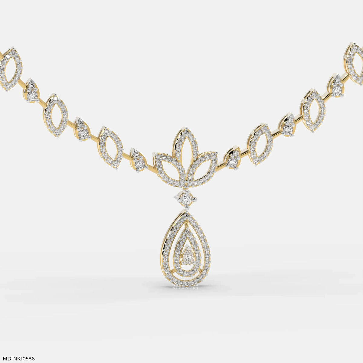 Delicate Drop Diamond Necklace