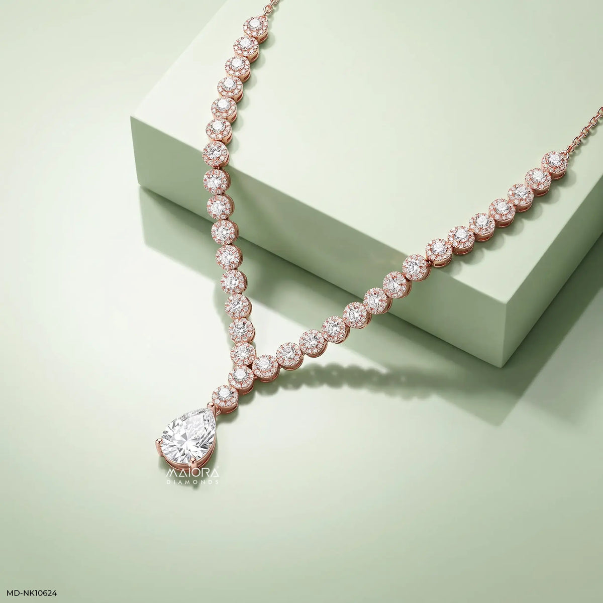 Fancy Shape Lab Grown Diamond Necklace