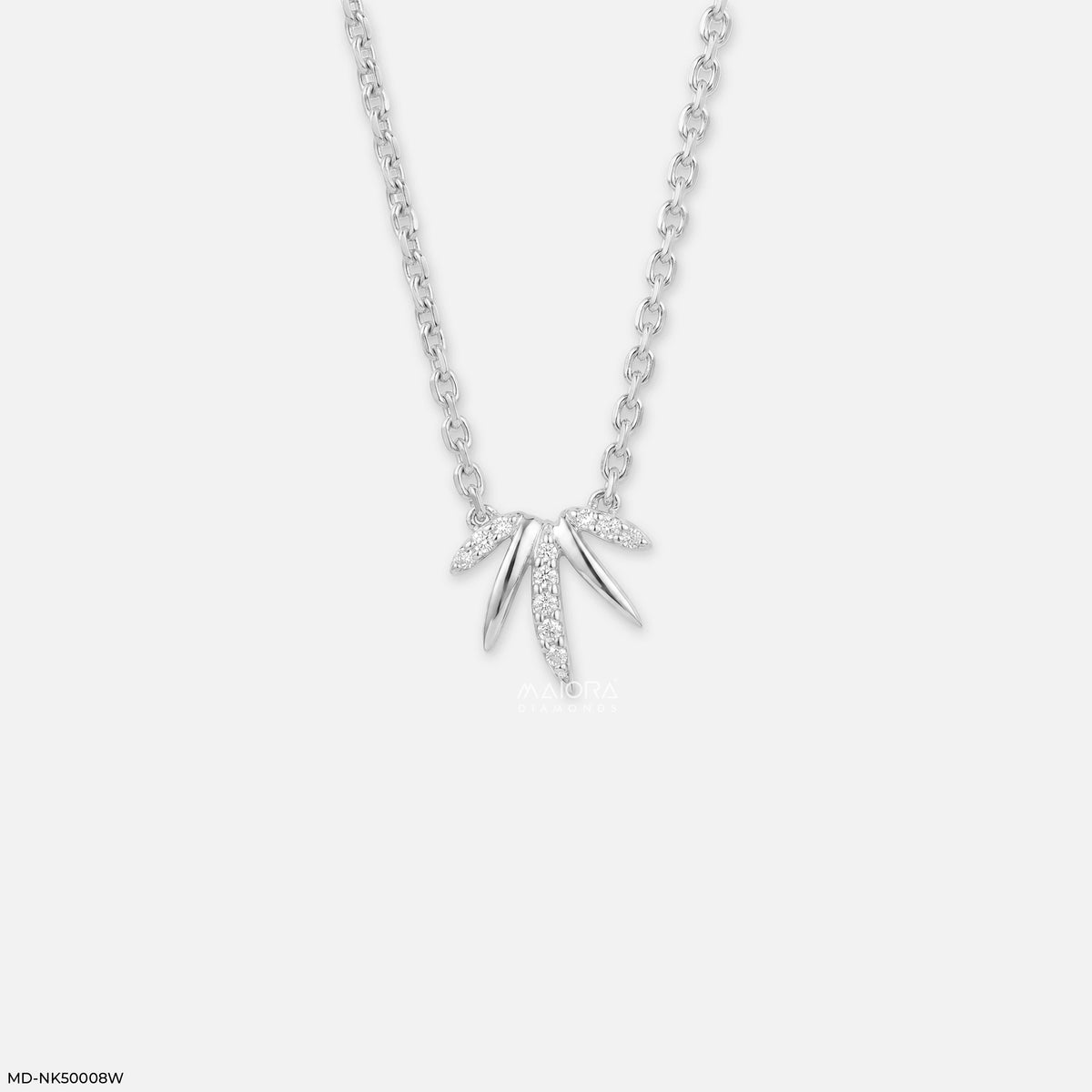 Flame Lines Diamond Necklace