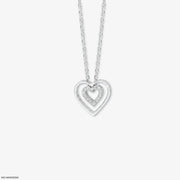 Dual Heart Diamond Necklace