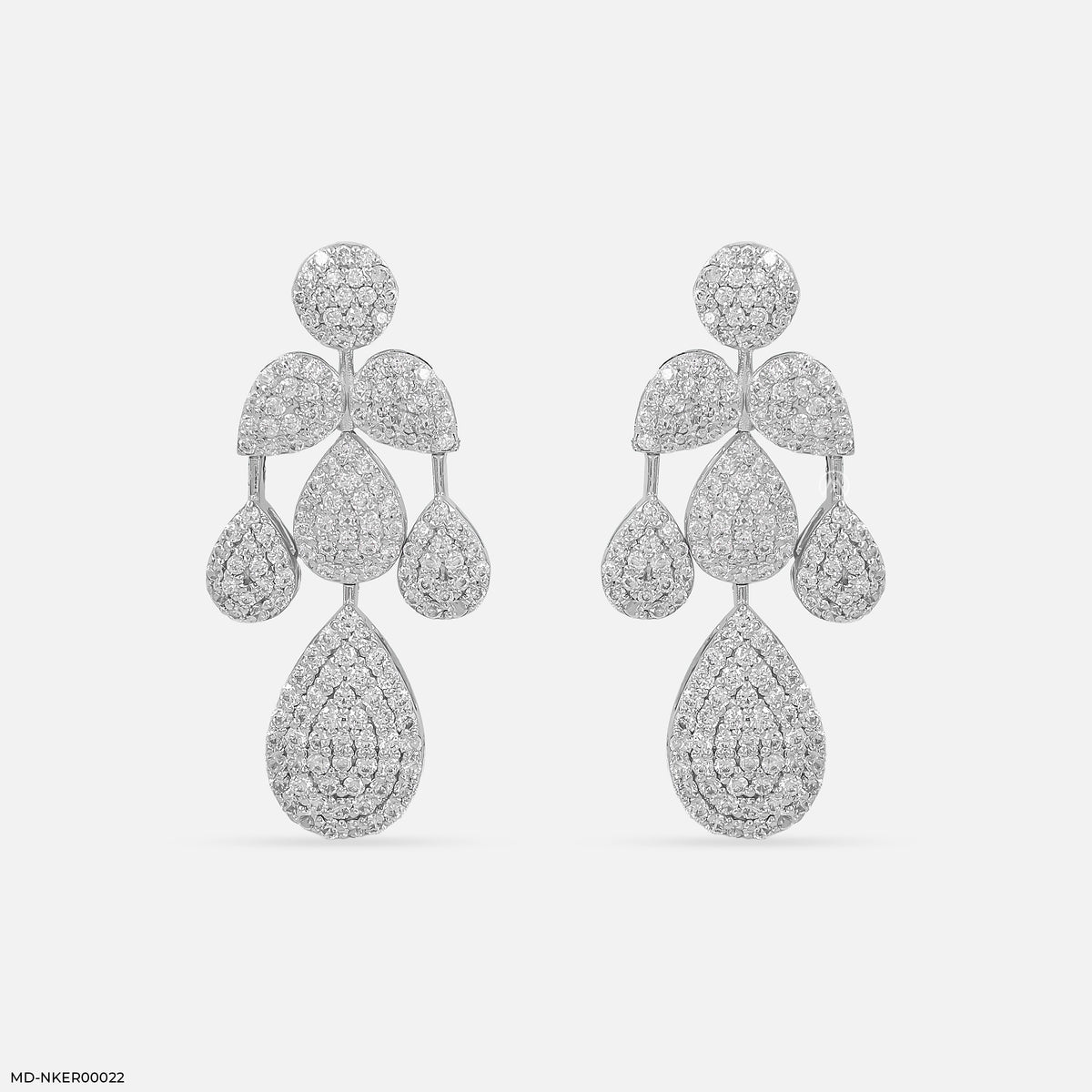 Radiant Raindrop Diamond Earrings