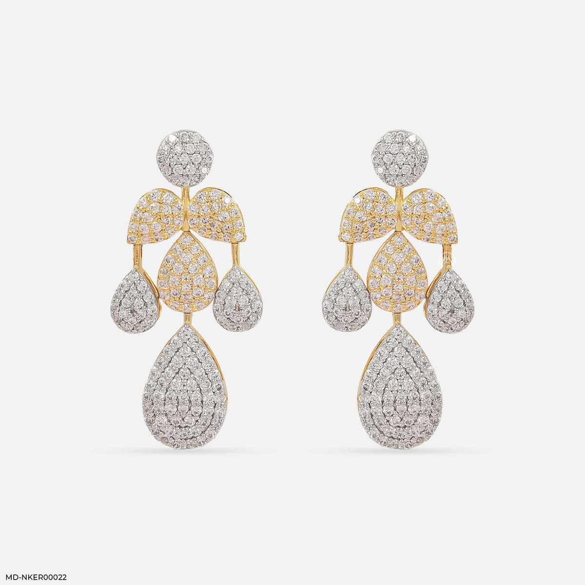 Radiant Raindrop Diamond Earrings
