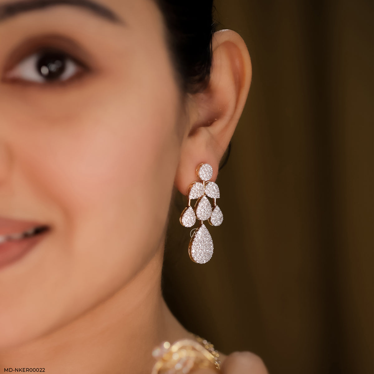 Radiant Raindrop Diamond Earrings