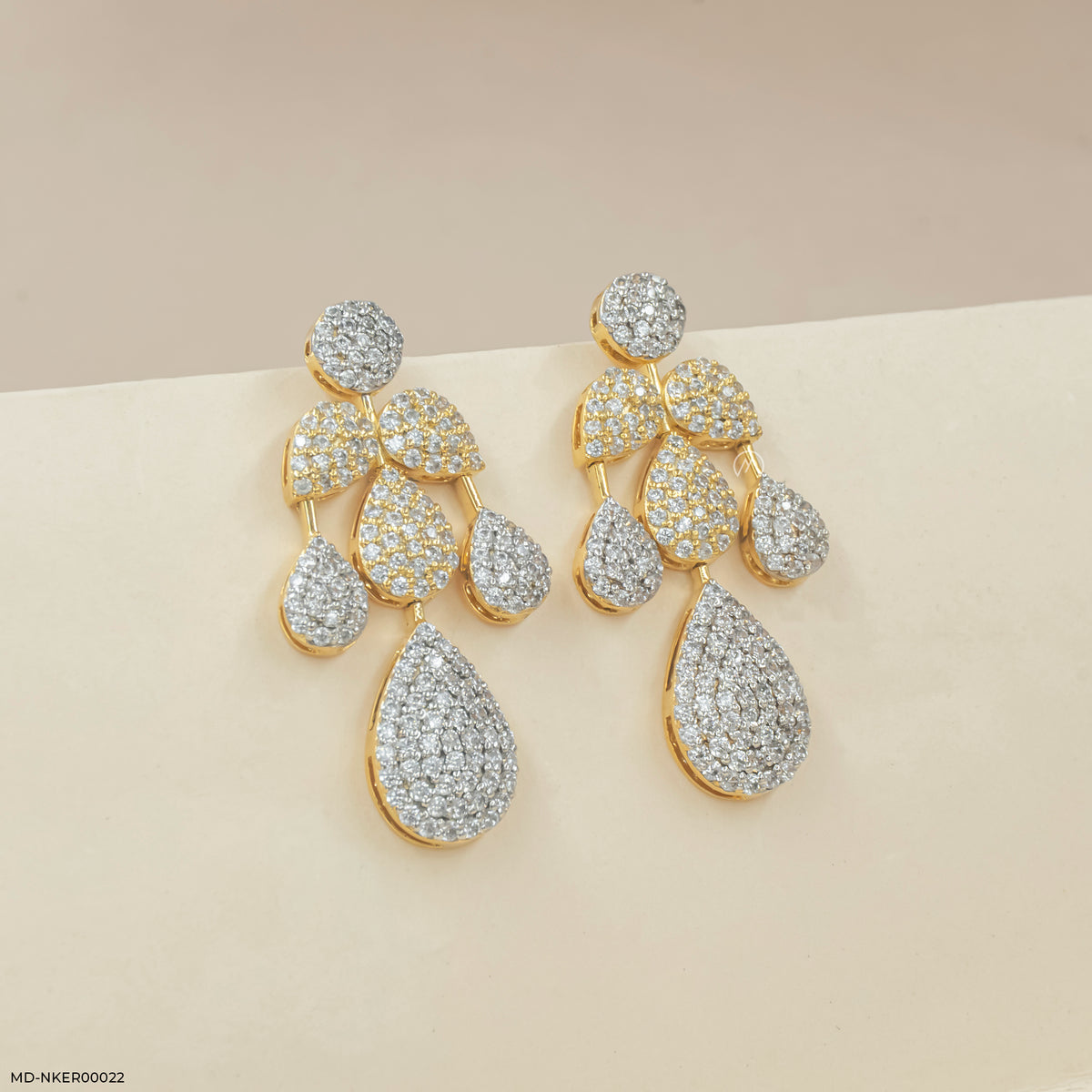 Radiant Raindrop Diamond Earrings