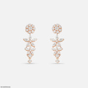 Marquise Petal Bunch Diamond Earrings