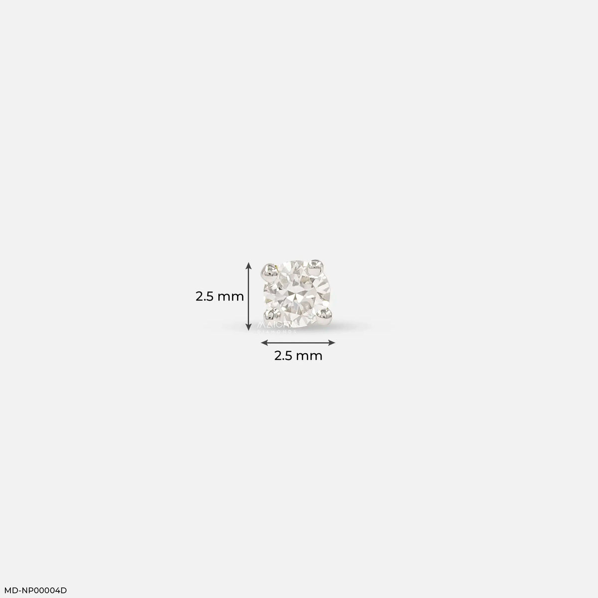 0.05 Cent Solitaire Lab Diamond Nosepin