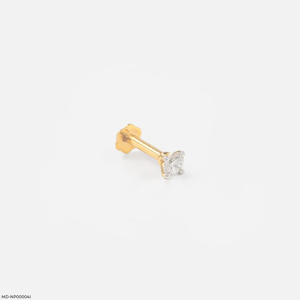 0.1 Carat Solitaire Lab Diamond Nosepin