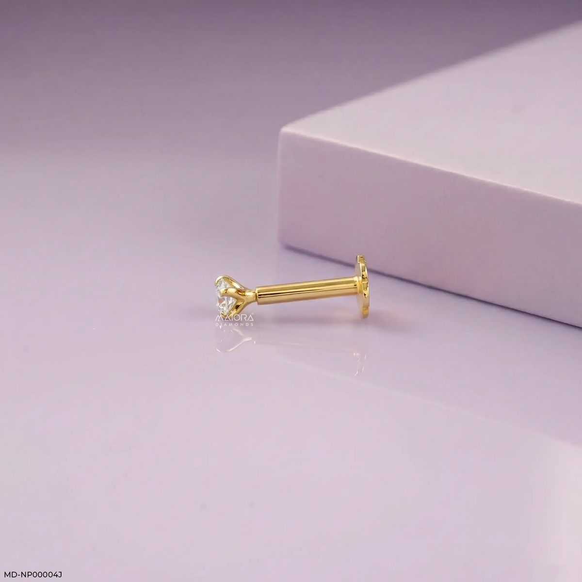0.15 Carat Solitaire Diamond Nose Pin