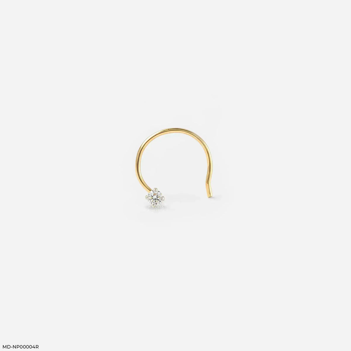 0.040 Cent Solitaire Diamond Nose Pin