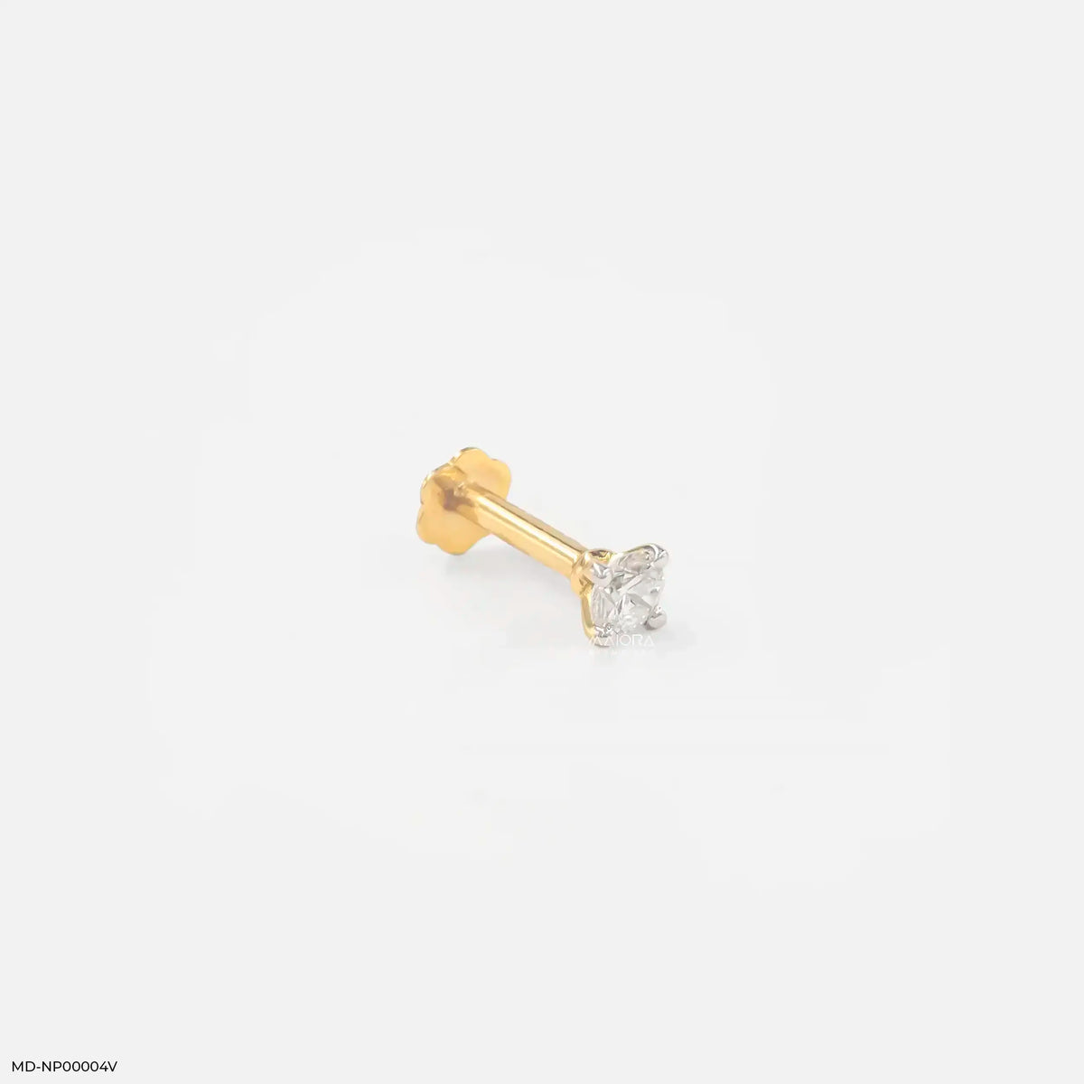 0.090 Cent Glint Solitaire Diamond Nose Pin