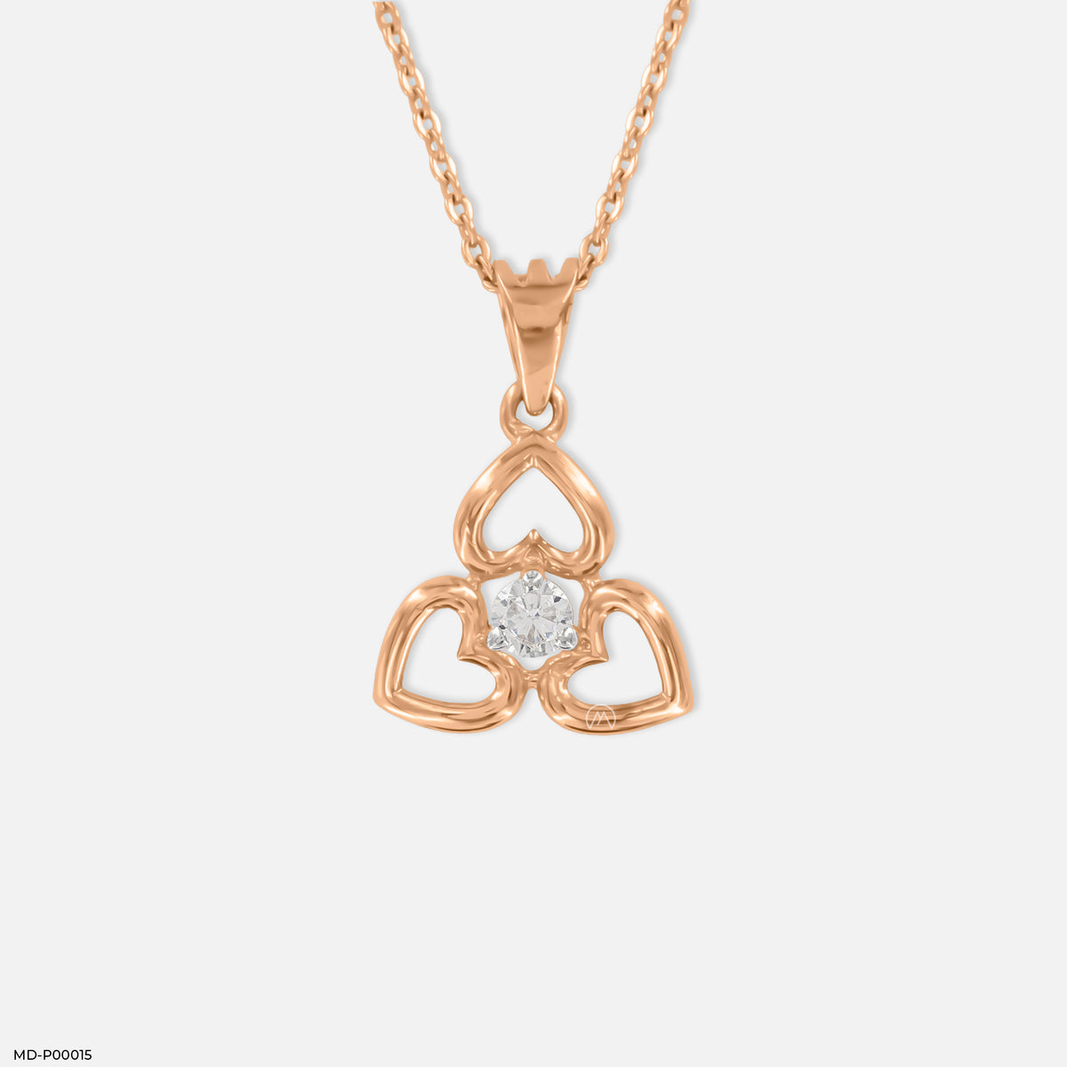 Triple Heart Diamond Pendant