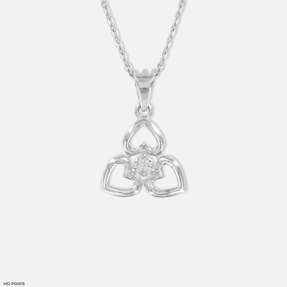 Triple Heart Diamond Pendant