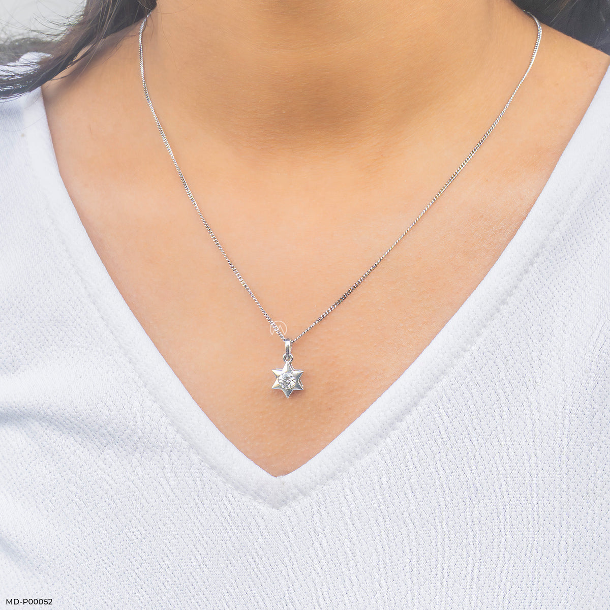 Astral Star Solitaire Pendant