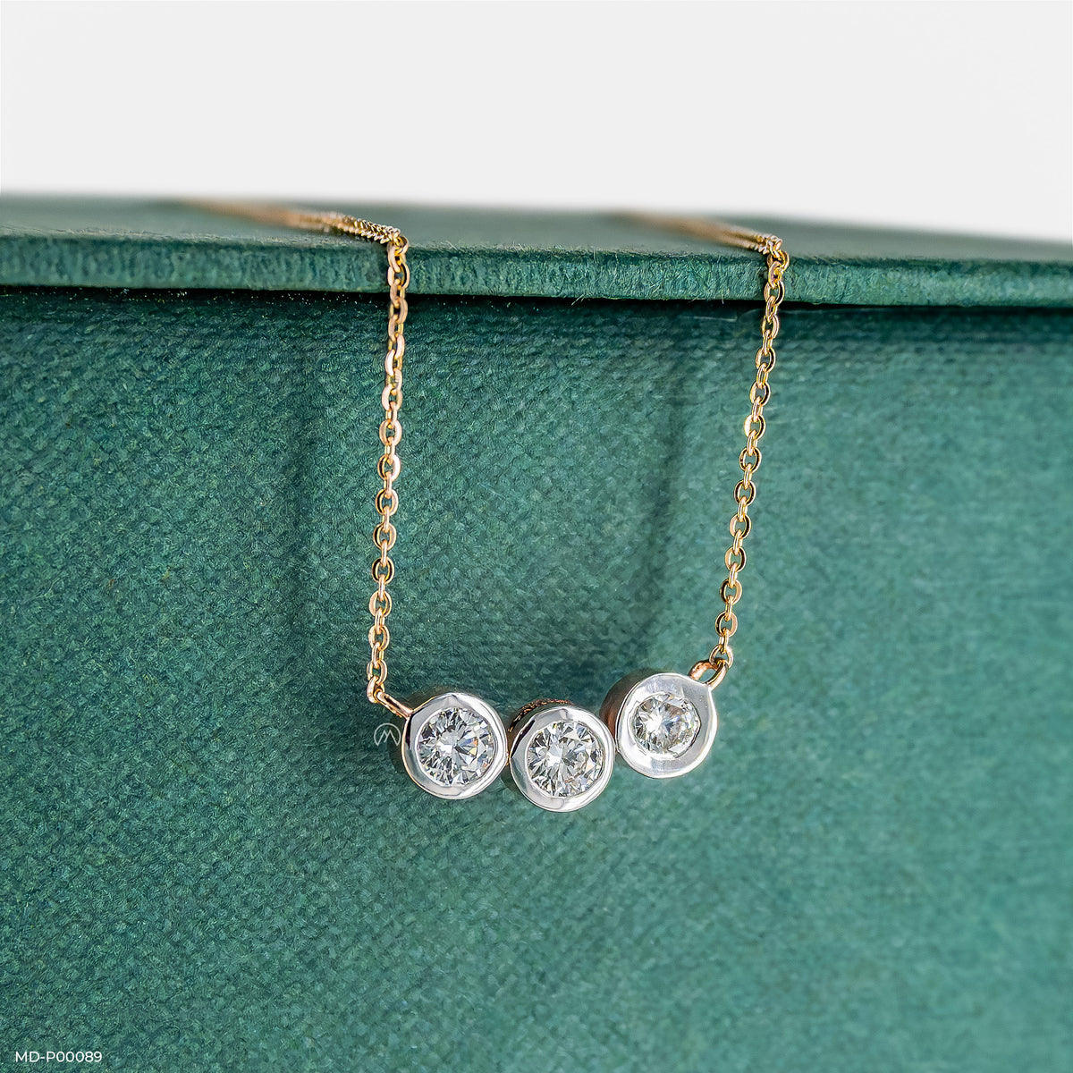 0.75 Carat Trinity Lab Diamond Necklace