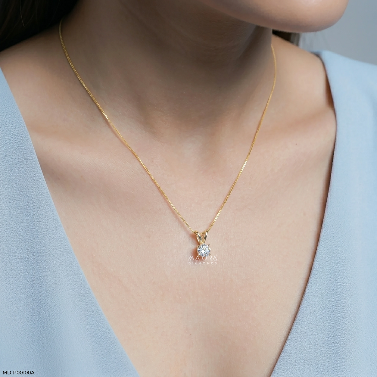 2.15 Carat Solitaire Detachable Lab Diamond Pendant
