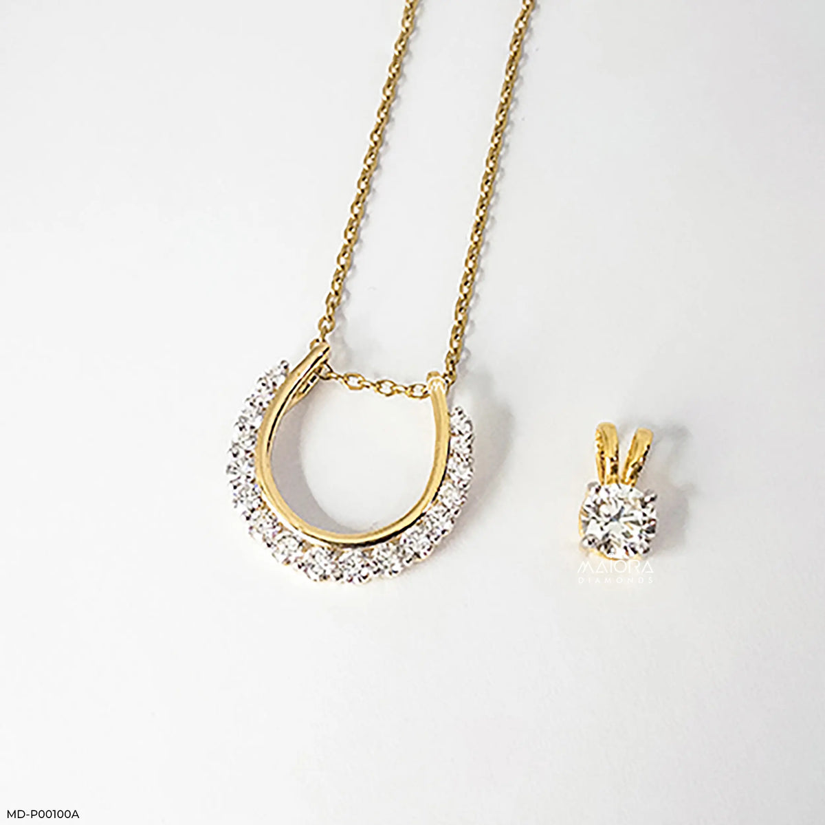 2.15 Carat Solitaire Detachable Lab Diamond Pendant