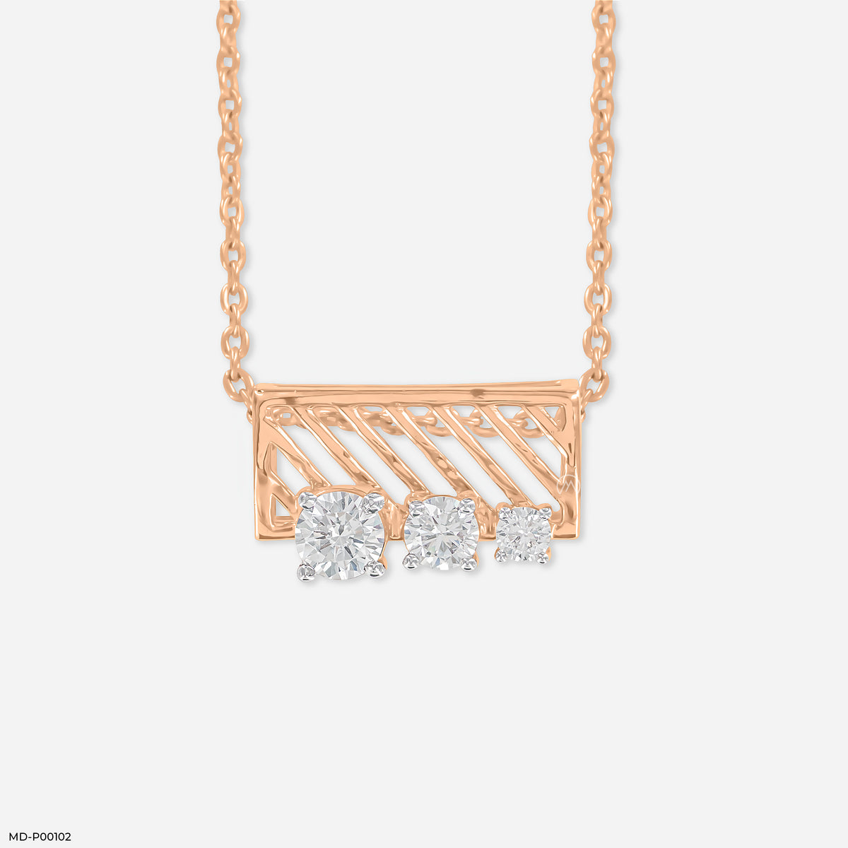Three-Stone Bar Pendant