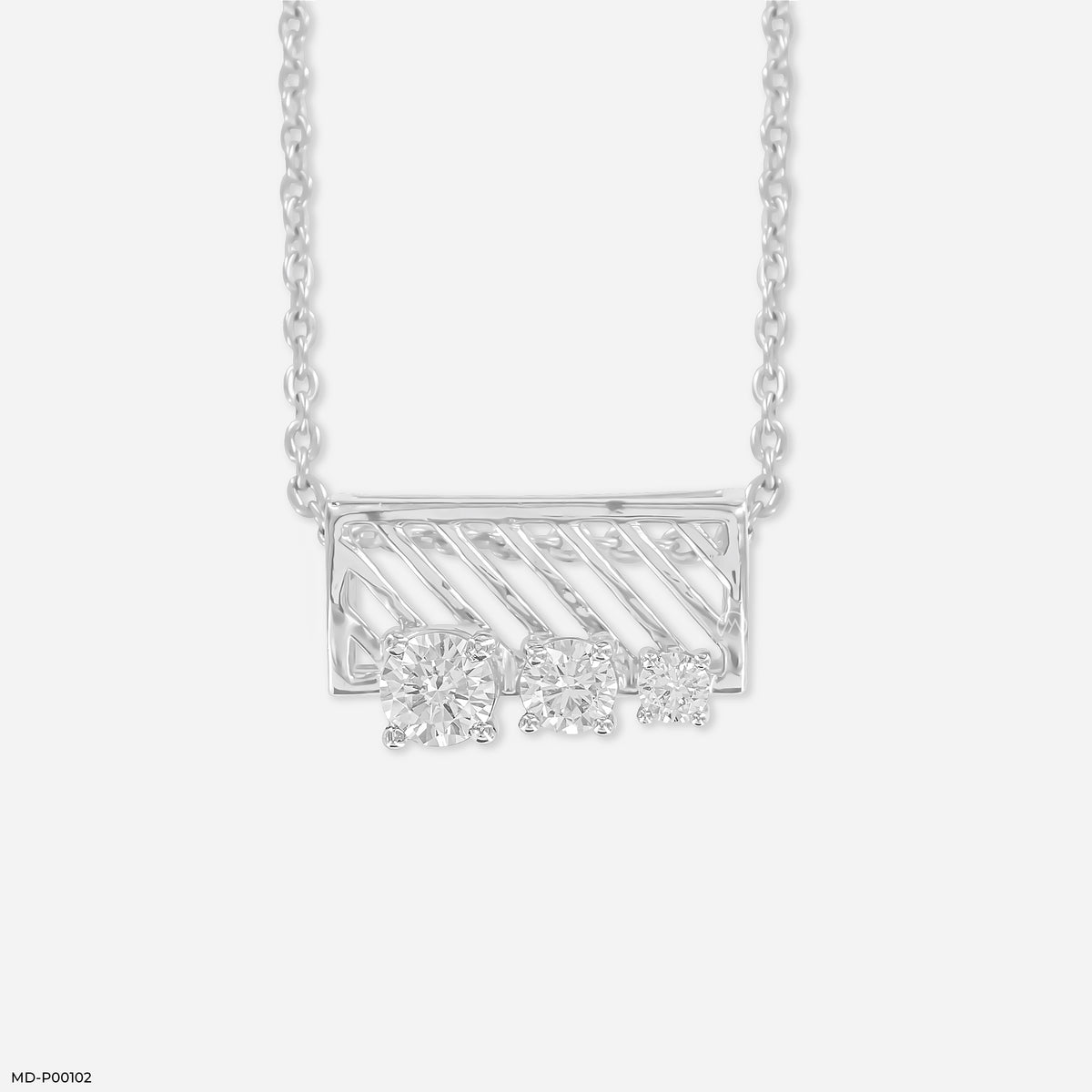Three-Stone Bar Pendant