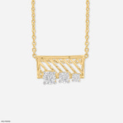 Three-Stone Bar Pendant