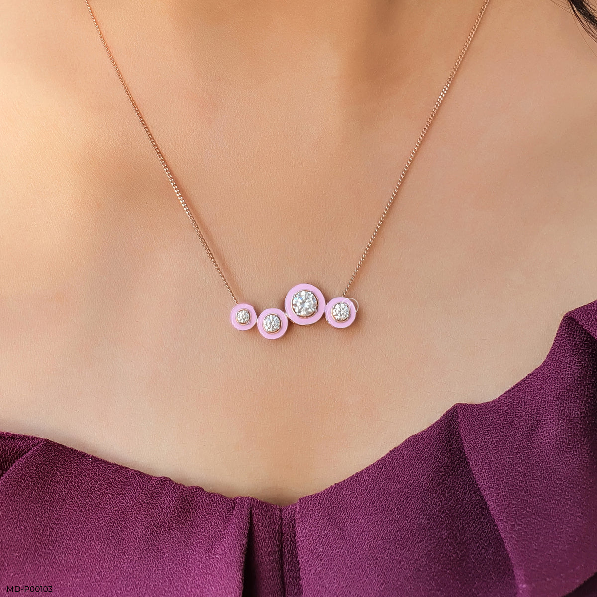 Blush Bloom Cascade Pendant