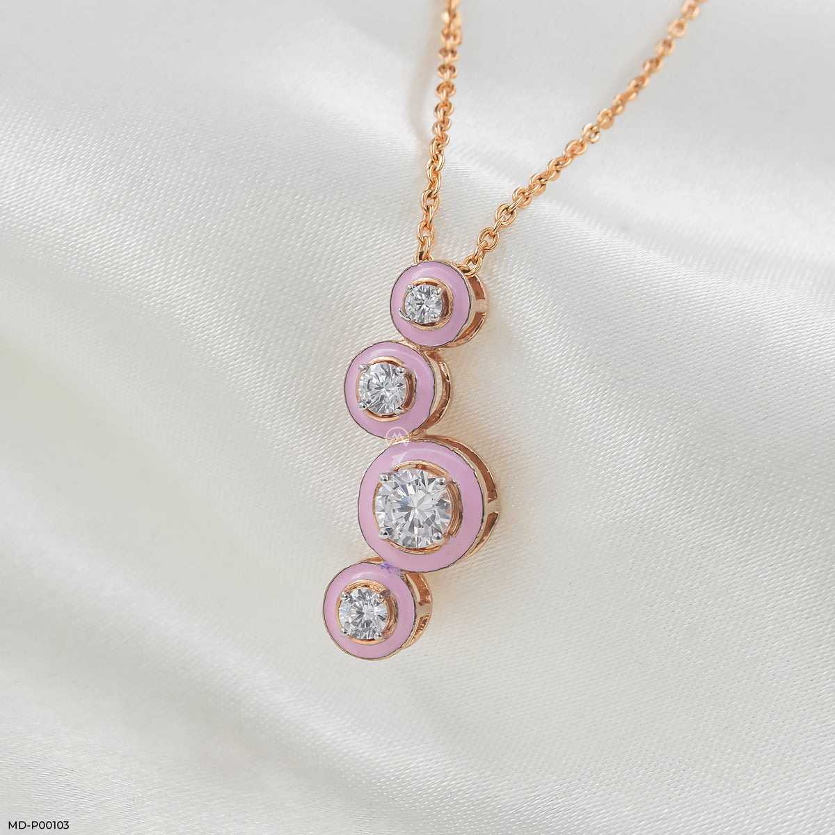 Blush Bloom Cascade Pendant