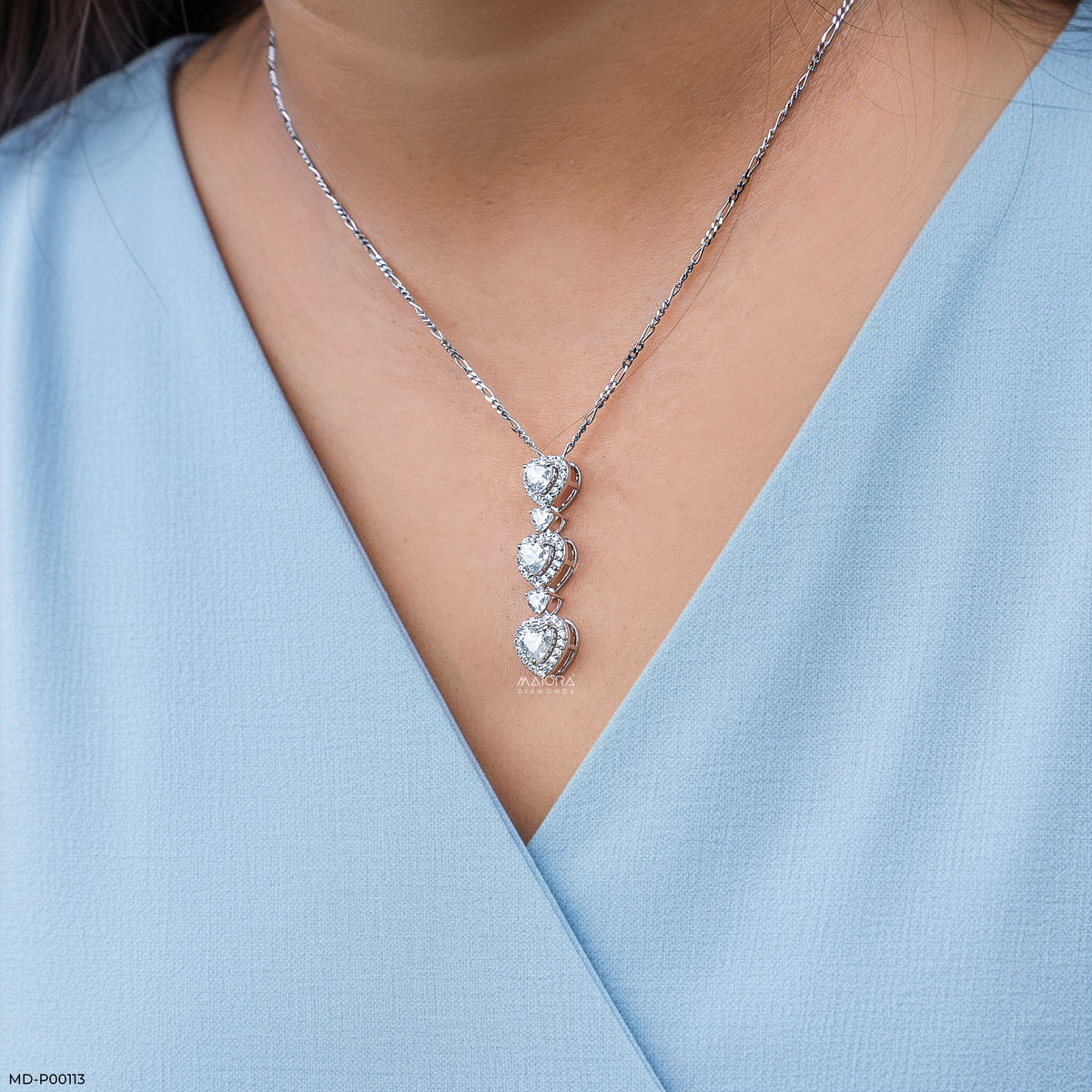 2 Carat Heart Fall Pendants