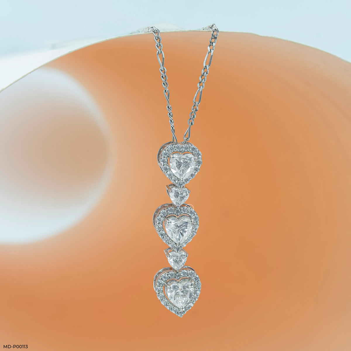 2 Carat Heart Fall Pendants