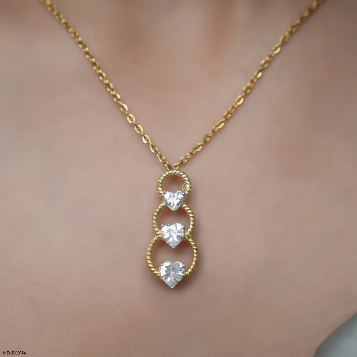 1.5 Carat Hearts Entwined Pendants