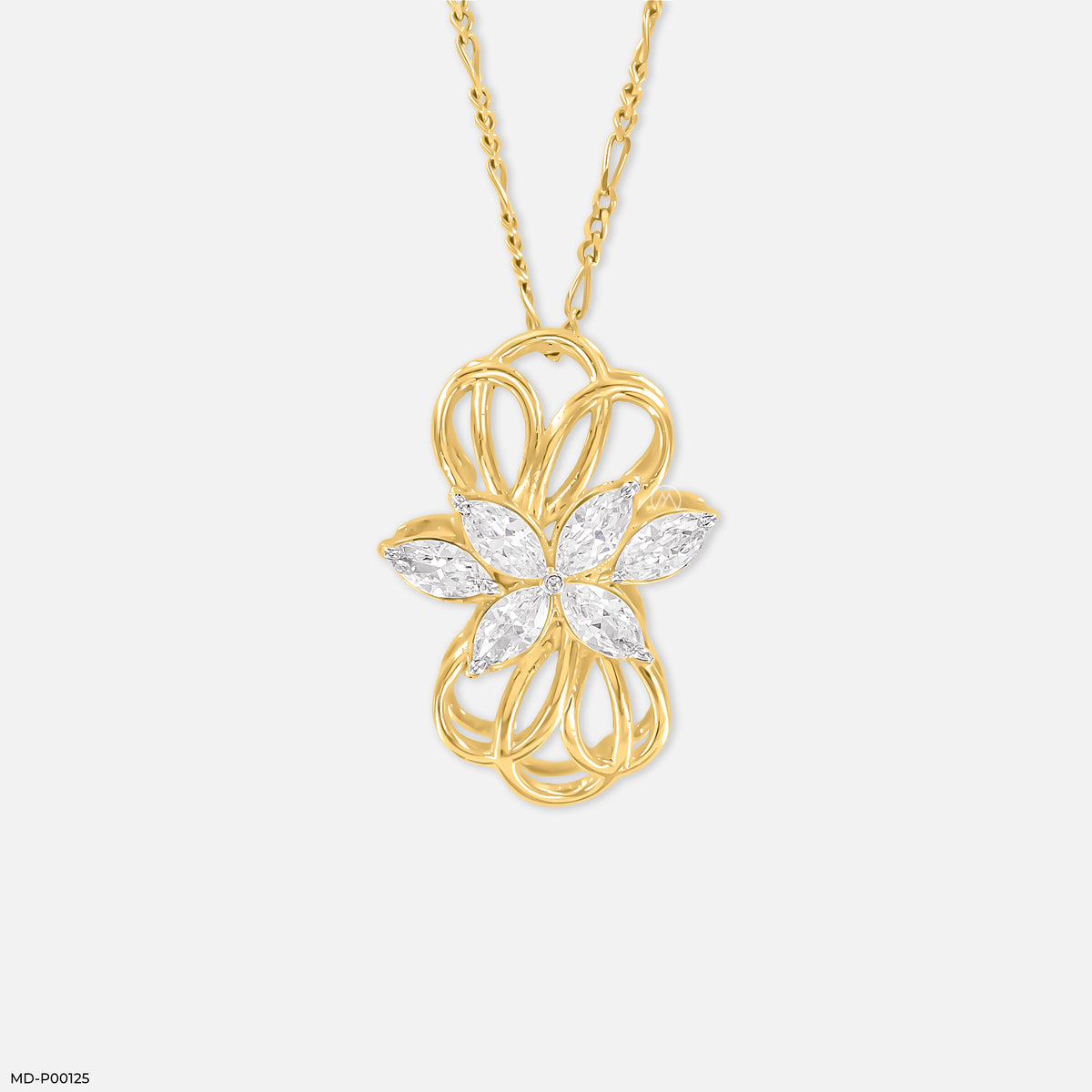 1.5 Carat Golden Blossom Pendants