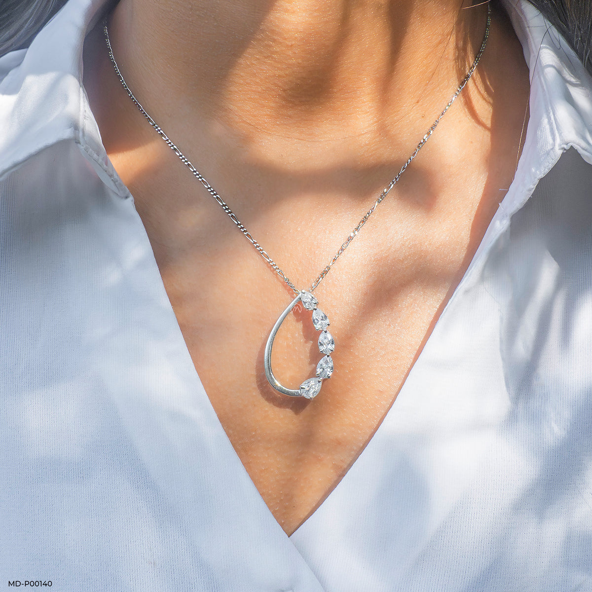 1.5 Carat Pear Path pendants