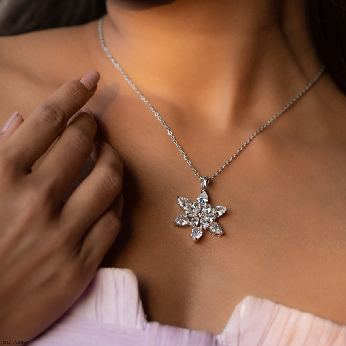 5.50 Carat Winter Bloom Pendants
