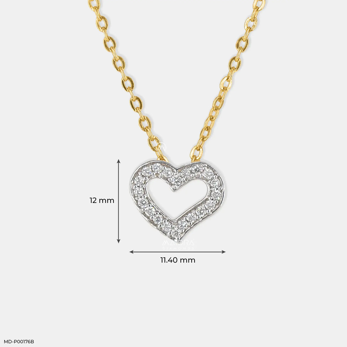 0.20 Carat Miracle Lab Diamond Heart Pendant
