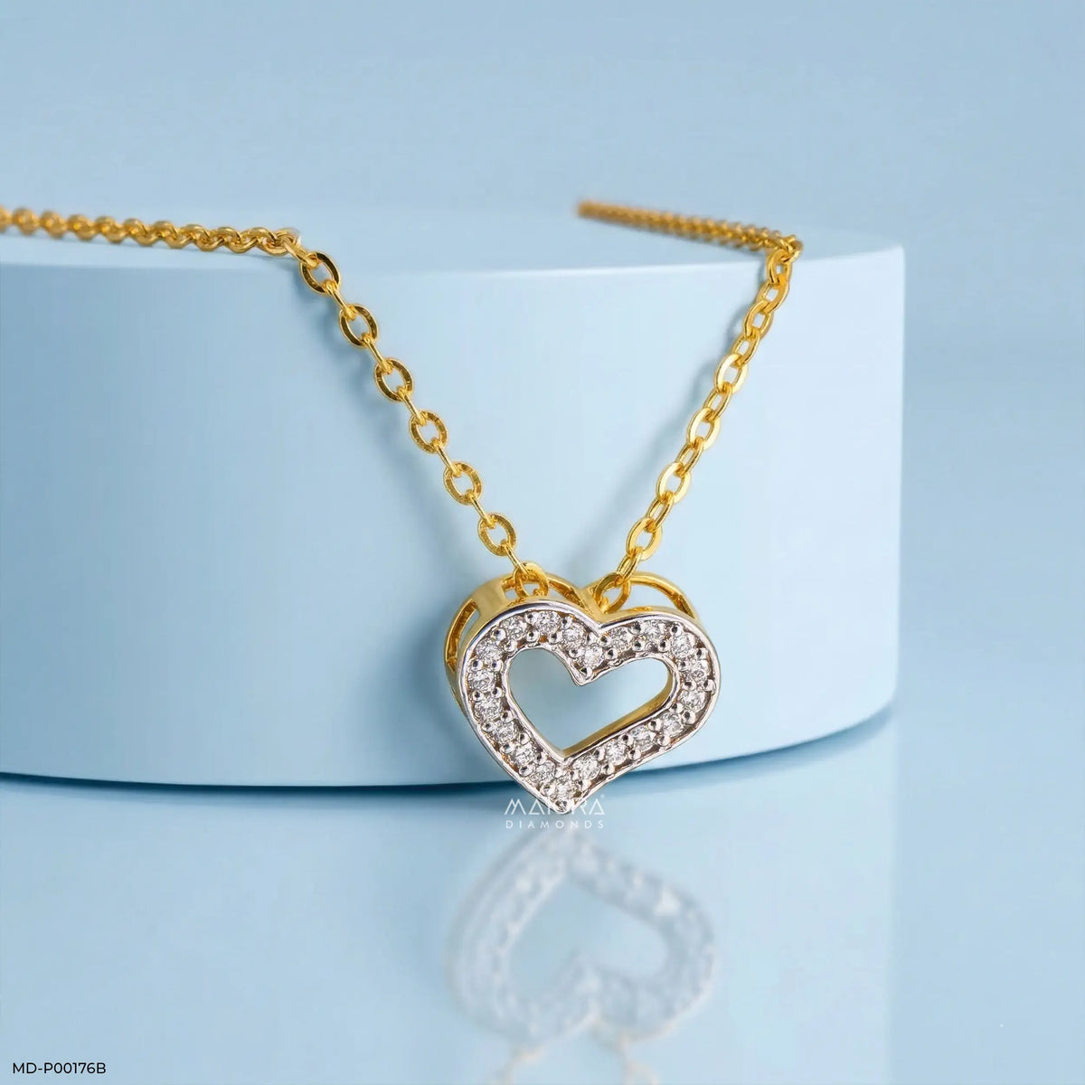 0.20 Carat Miracle Lab Diamond Heart Pendant