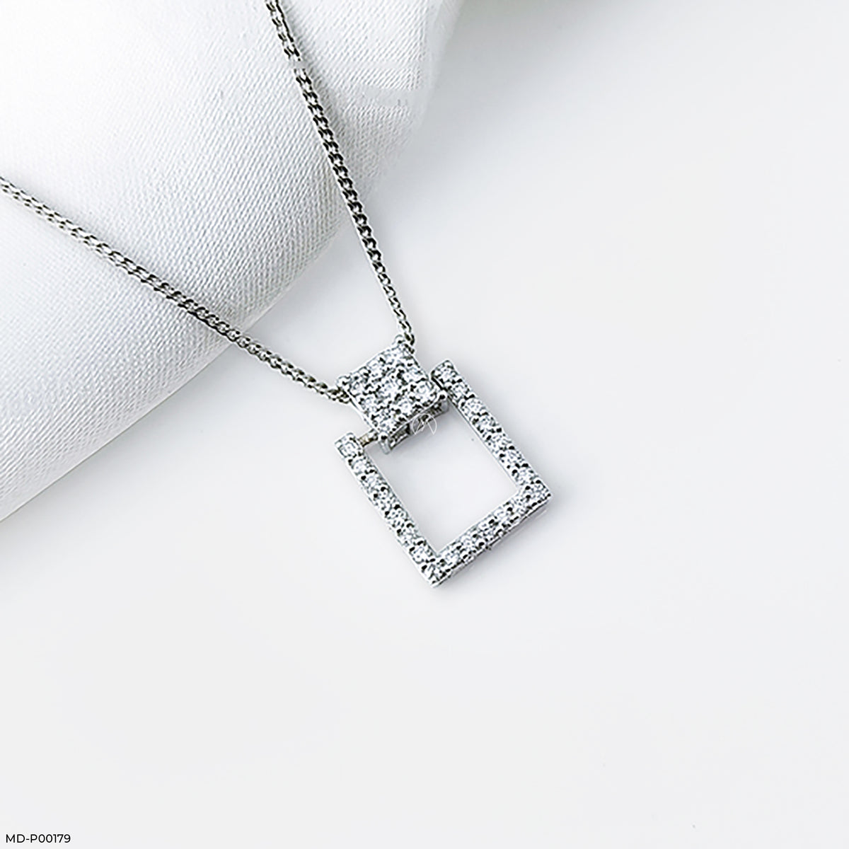 Cubic Diamond Pendants
