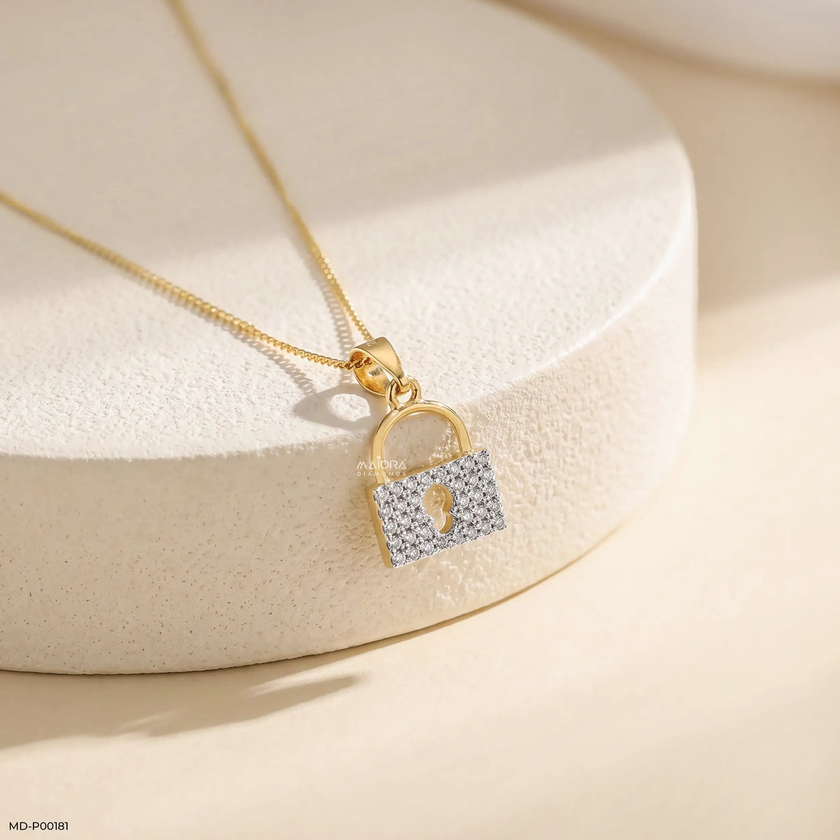 Lock Diamond Pendant