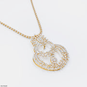 Floral Studded Diamond Pendants