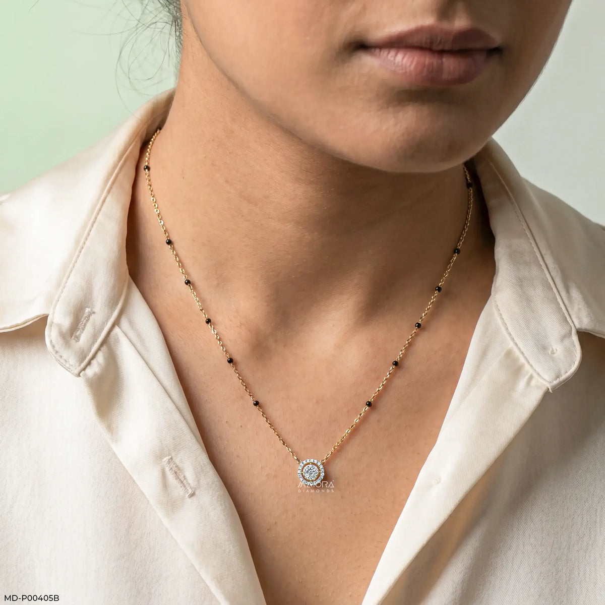 Veda Halo Diamond Mangalsutra