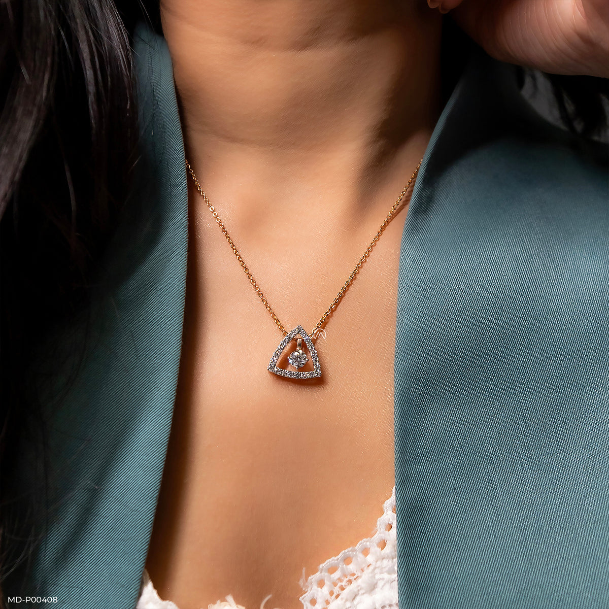 0.50 Carat Round Solitaire 3 In 1 Detachable Pendant