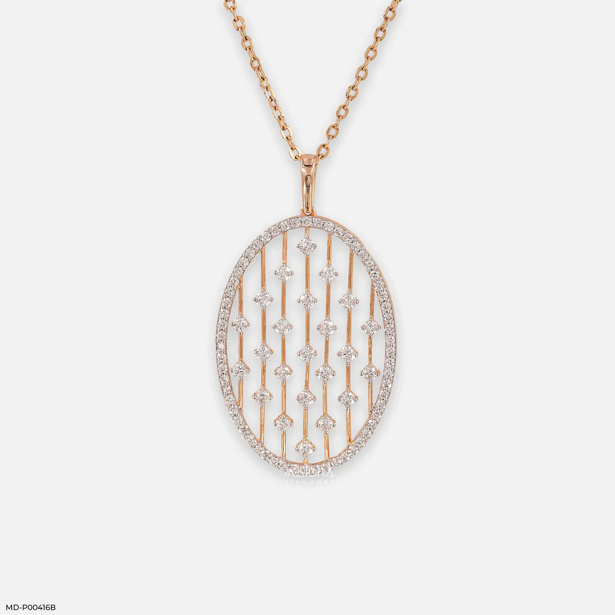 Subtle Contoure Diamond Pendant