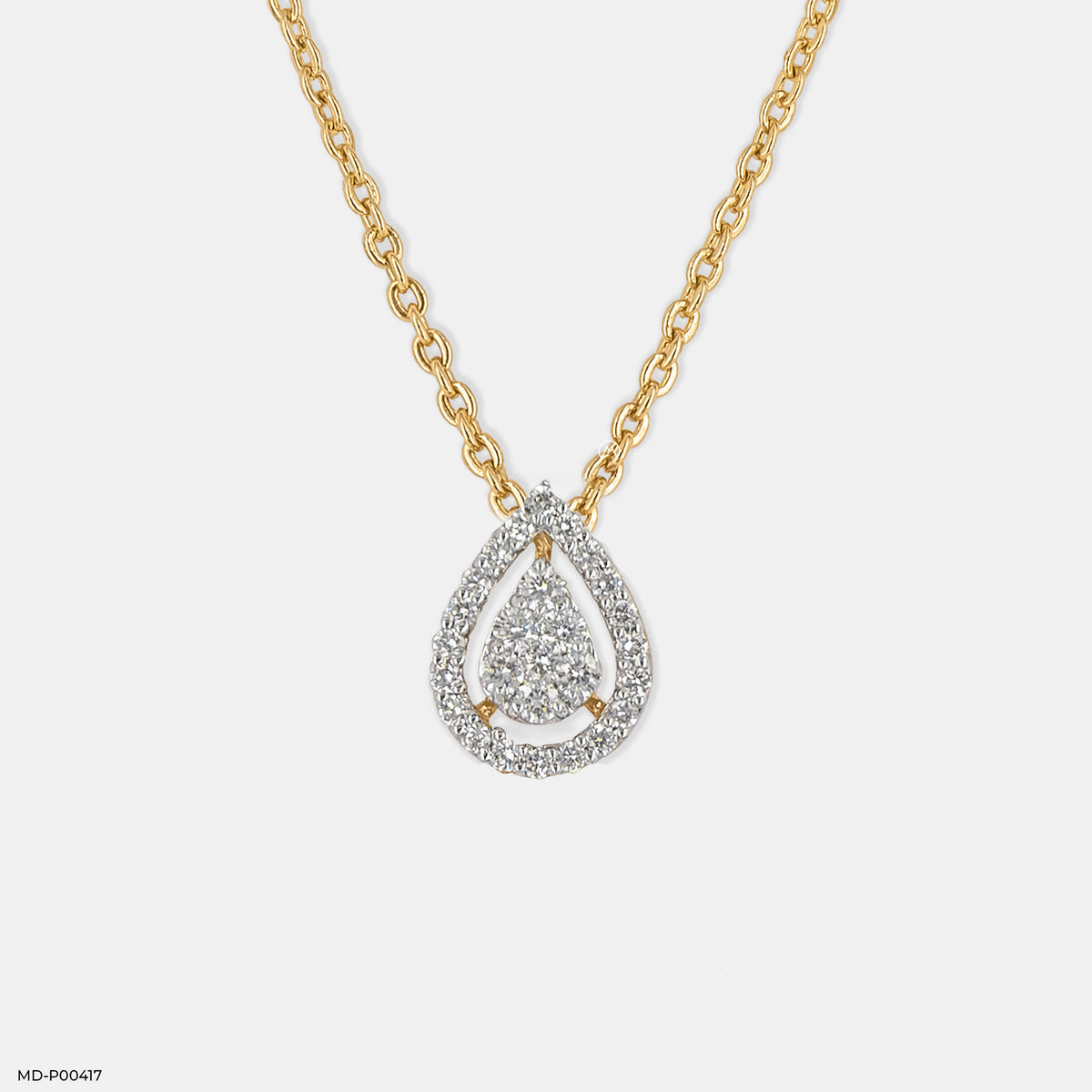 Sleek Statement Diamond Pendant