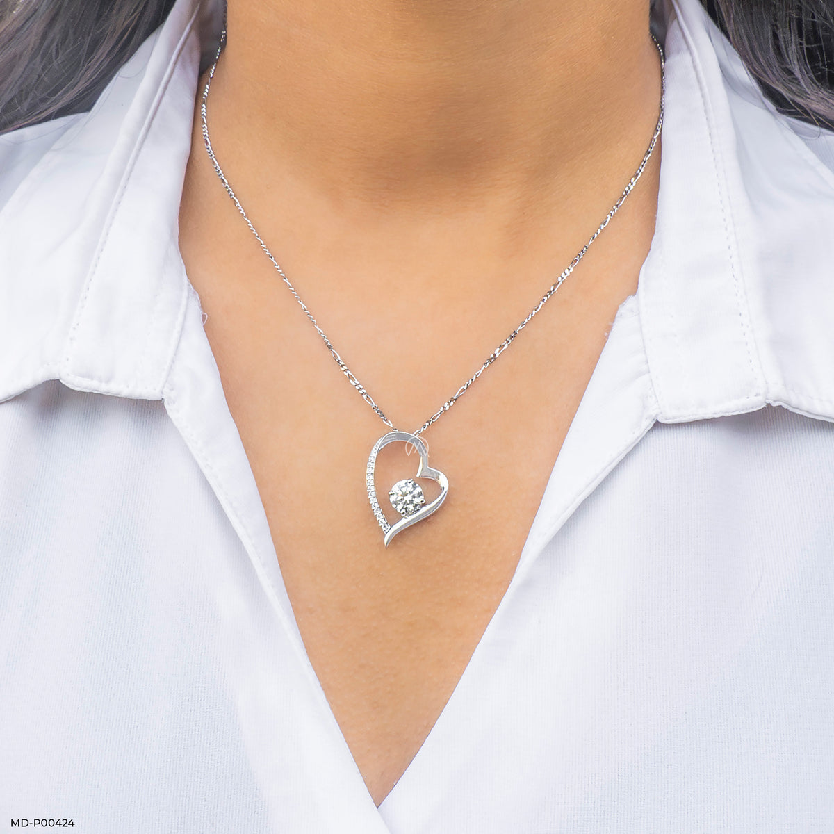 1 Carat Round Glance Pendant
