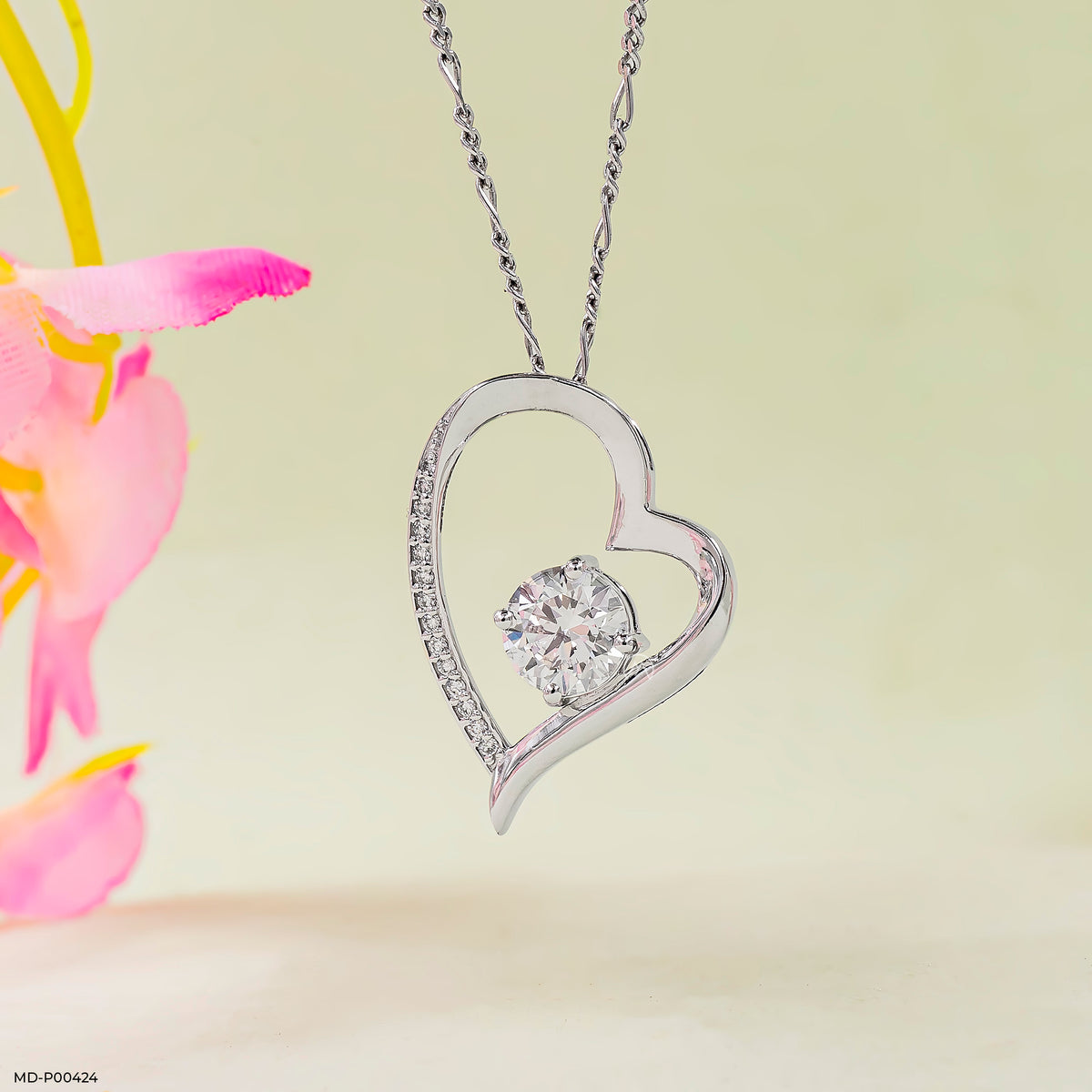 1 Carat Round Glance Pendant