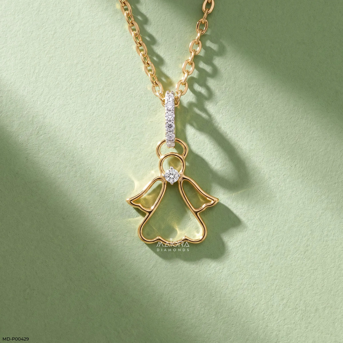 Angel Diamond Pendants