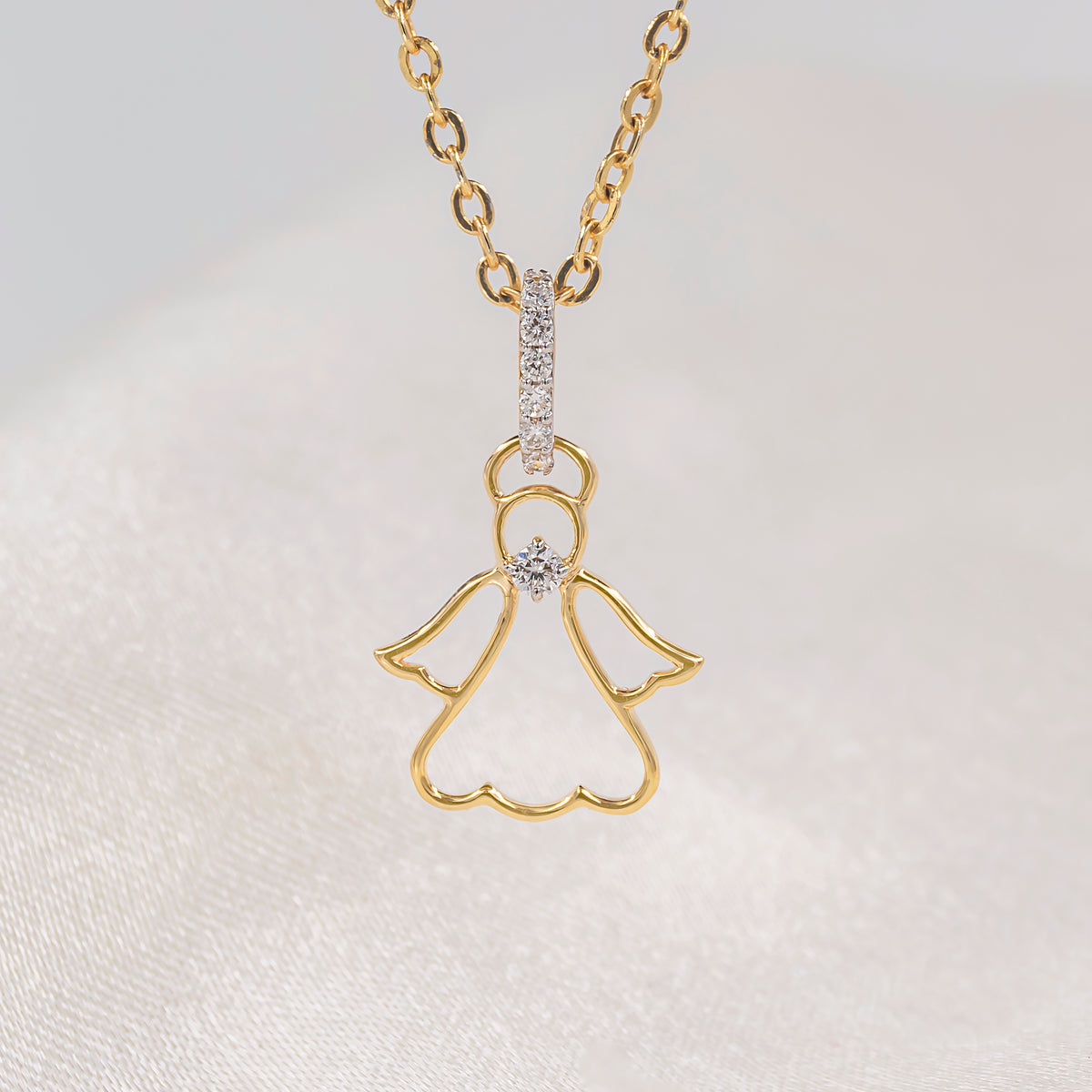 Angel Diamond Pendants