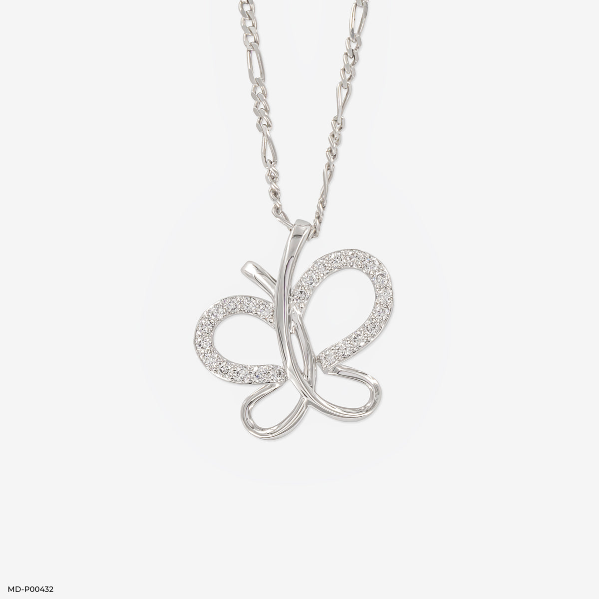 Diamond Flutterfly Pendants