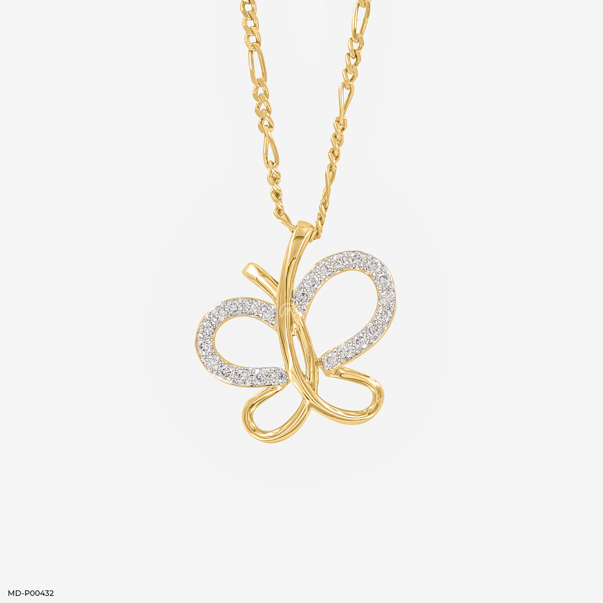 Diamond Flutterfly Pendants