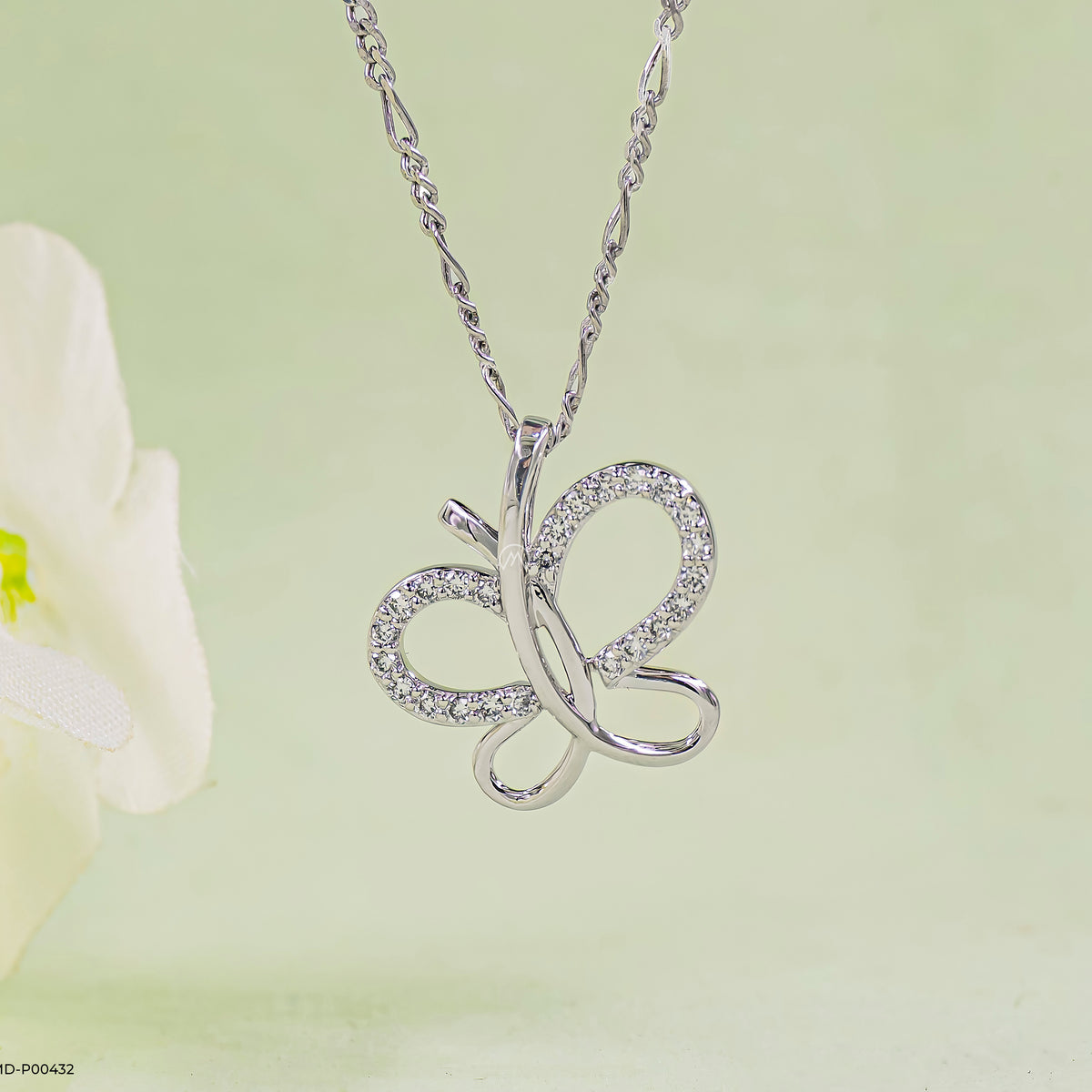 Diamond Flutterfly Pendants